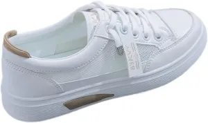 Sneakerina Ballet Sneakers for Women Mesh Tennis Trainers Sports Casual Lightweight Breathable Alternative Shoes Cute Retro Kawaii Elegant Office Dressy Fashion Trendy Gifts for Girls Summer Beach