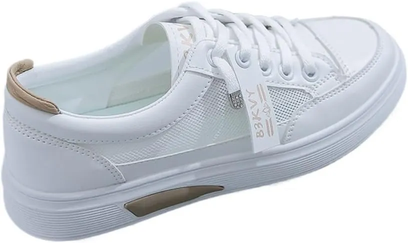 Sneakerina Ballet Sneakers for Women Mesh Tennis Trainers Sports Casual Lightweight Breathable Alternative Shoes Cute Retro Kawaii Elegant Office Dressy Fashion Trendy Gifts for Girls Summer Beach