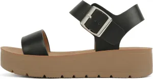 Soda Papaya ~ Women Open Toe Multi-Strap Flatform Sandals
