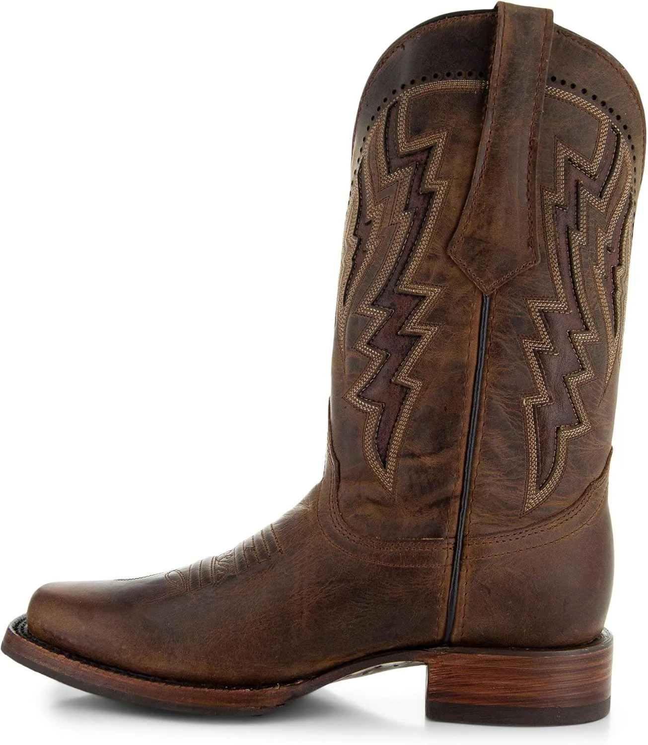Soto Boots Square Toe Cowboy Boots, Genuine Leather Men's Cowboy Boots, Western Boots For Men H50027