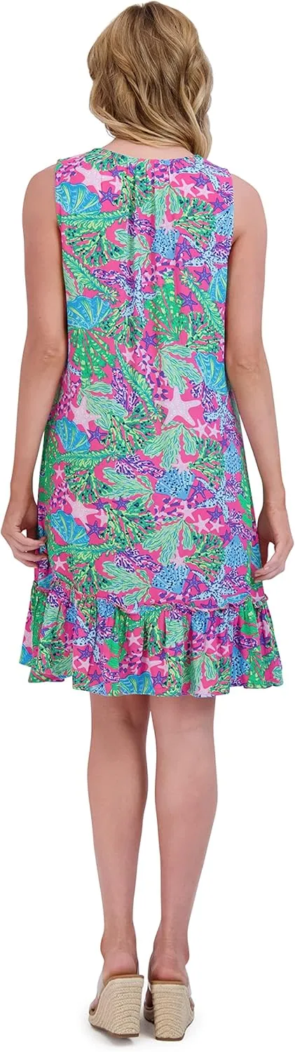 Stella Parker Women's Ruffle Hem Tassel Dress