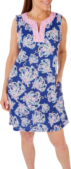 Stella Parker Women's UPF Summer Casual Lightweight Travel Outfit, Resort Wear Sundress for Beach, Vacation and Easter Dress