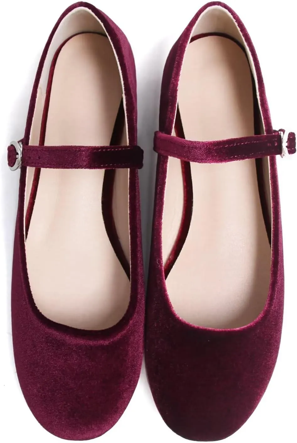 Stunner Women's Leather Dress Flats - Comfortable Square Toe Slip On Mary Jane Work Flats