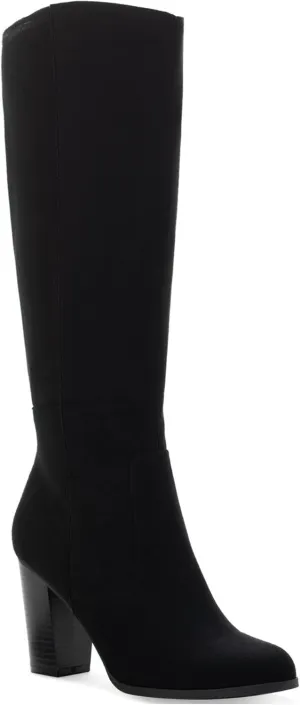 Style & Co. Womens Addyy Faux Suede Knee-High Boots Black 11 Wide (C,D,W)