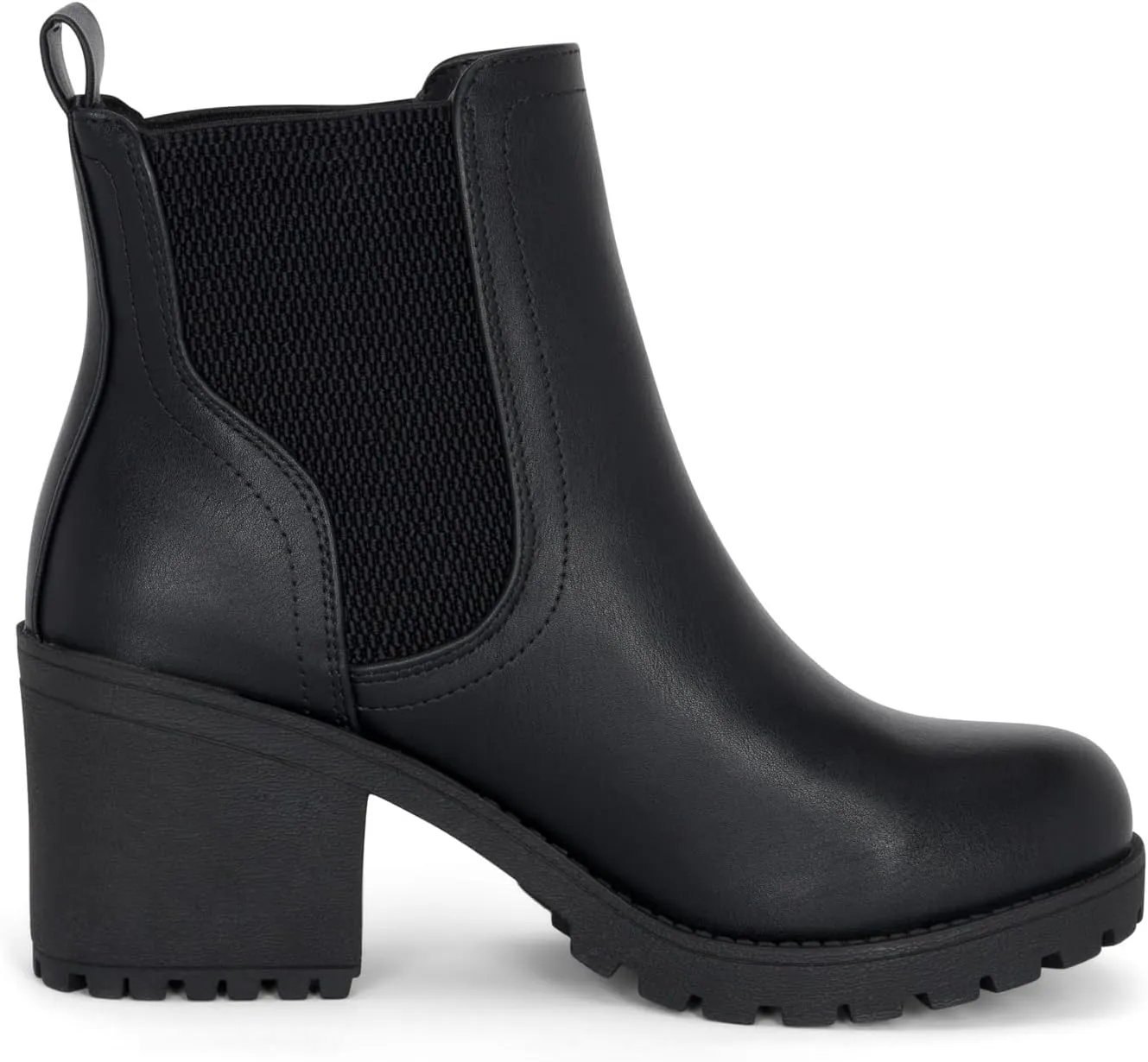 STYLISH S ABBY - Women's Platform Chelsea Ankle Boots Chunky Block Heel Lug Sole