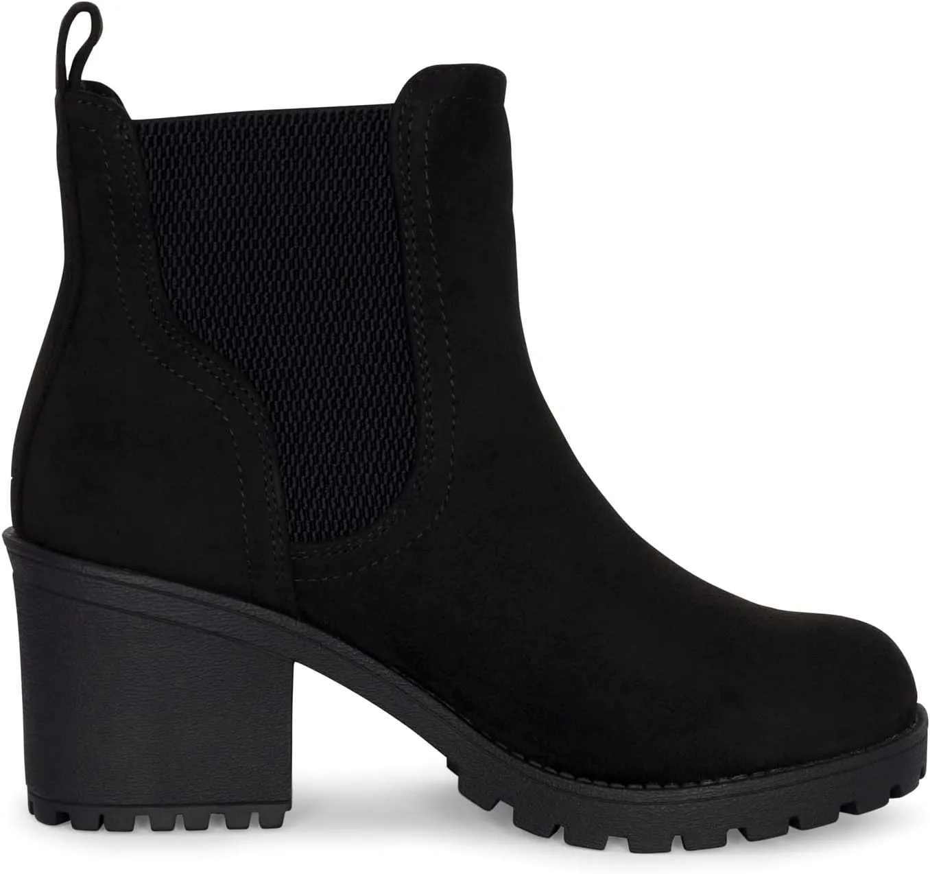 STYLISH S ABBY - Women's Platform Chelsea Ankle Boots Chunky Block Heel Lug Sole