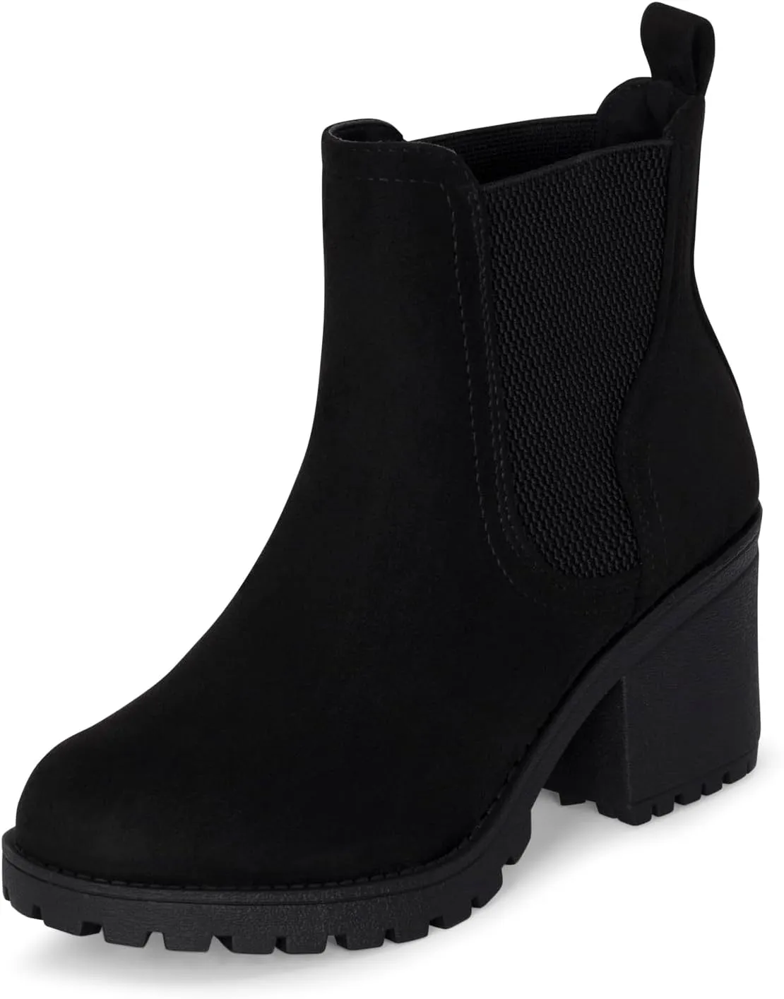 STYLISH S ABBY - Women's Platform Chelsea Ankle Boots Chunky Block Heel Lug Sole