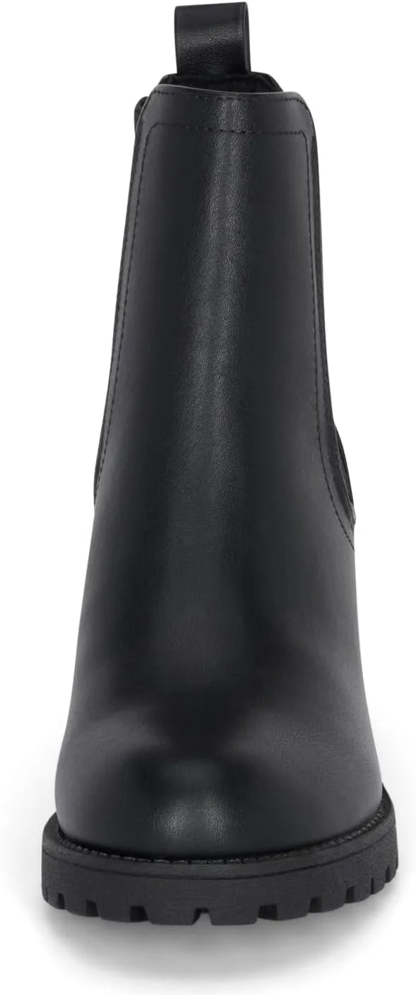 STYLISH S ABBY - Women's Platform Chelsea Ankle Boots Chunky Block Heel Lug Sole