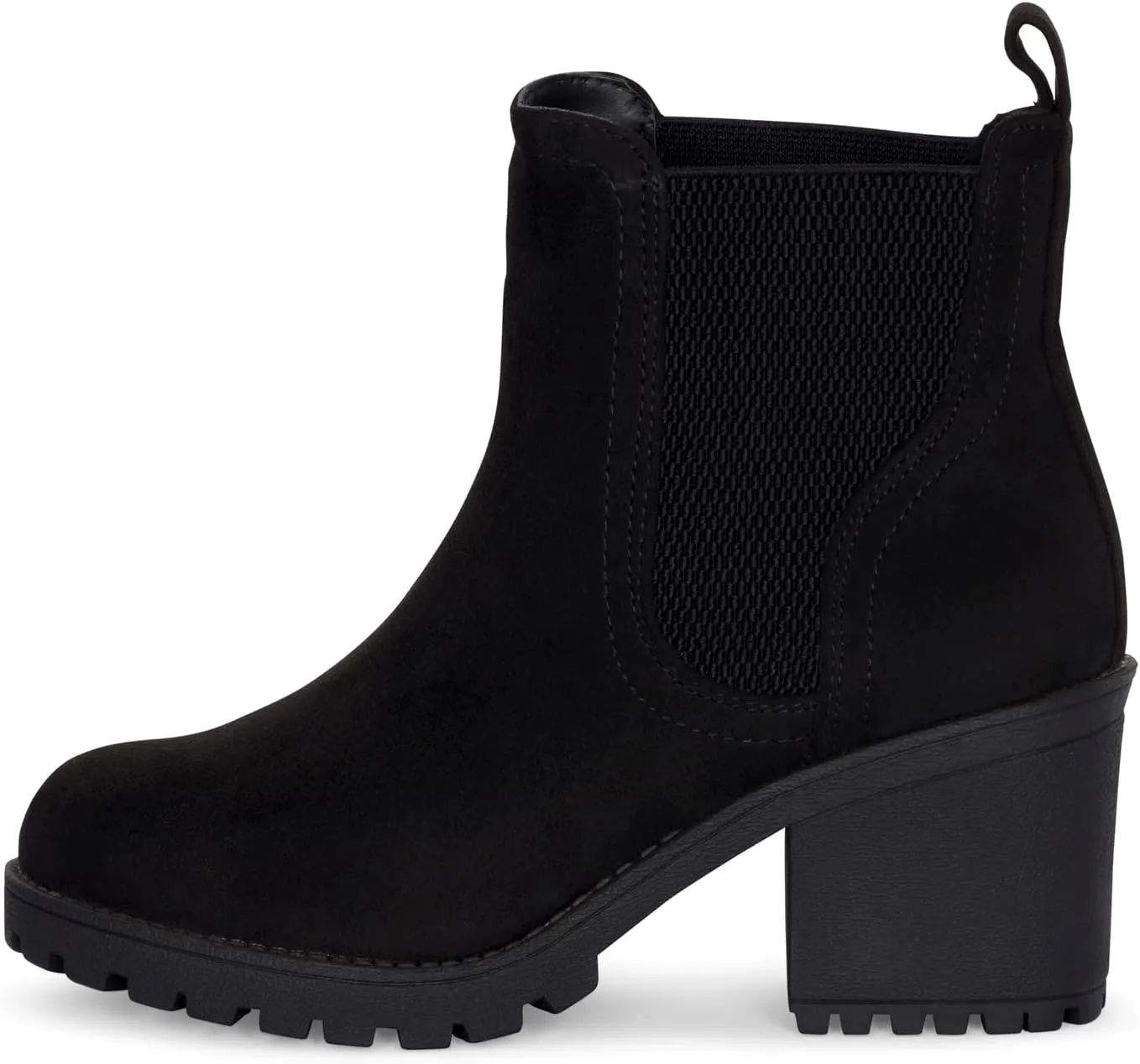 STYLISH S ABBY - Women's Platform Chelsea Ankle Boots Chunky Block Heel Lug Sole