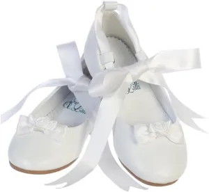 Swea Pea & Lilli Ballerina Style Flats with Satin Ribbon