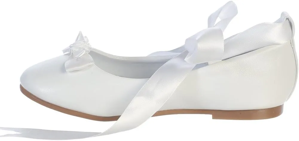 Swea Pea & Lilli Ballerina Style Flats with Satin Ribbon