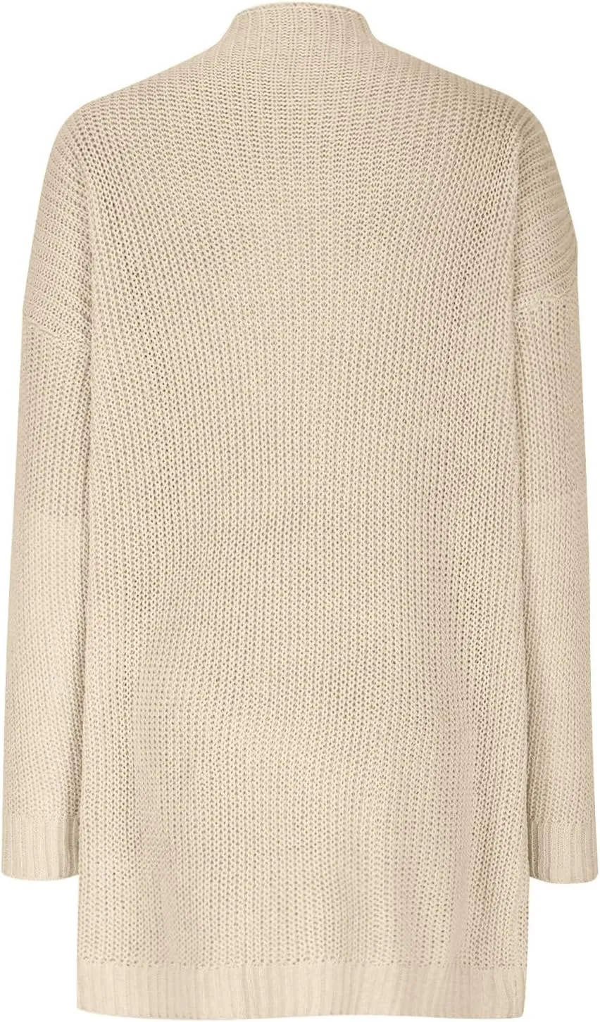 Sweater Dress for Women 2024 Fall Casual Long Sleeve Rib Knitted Mini Dress Plus Size Semi High Neck Loose Fit Dresses