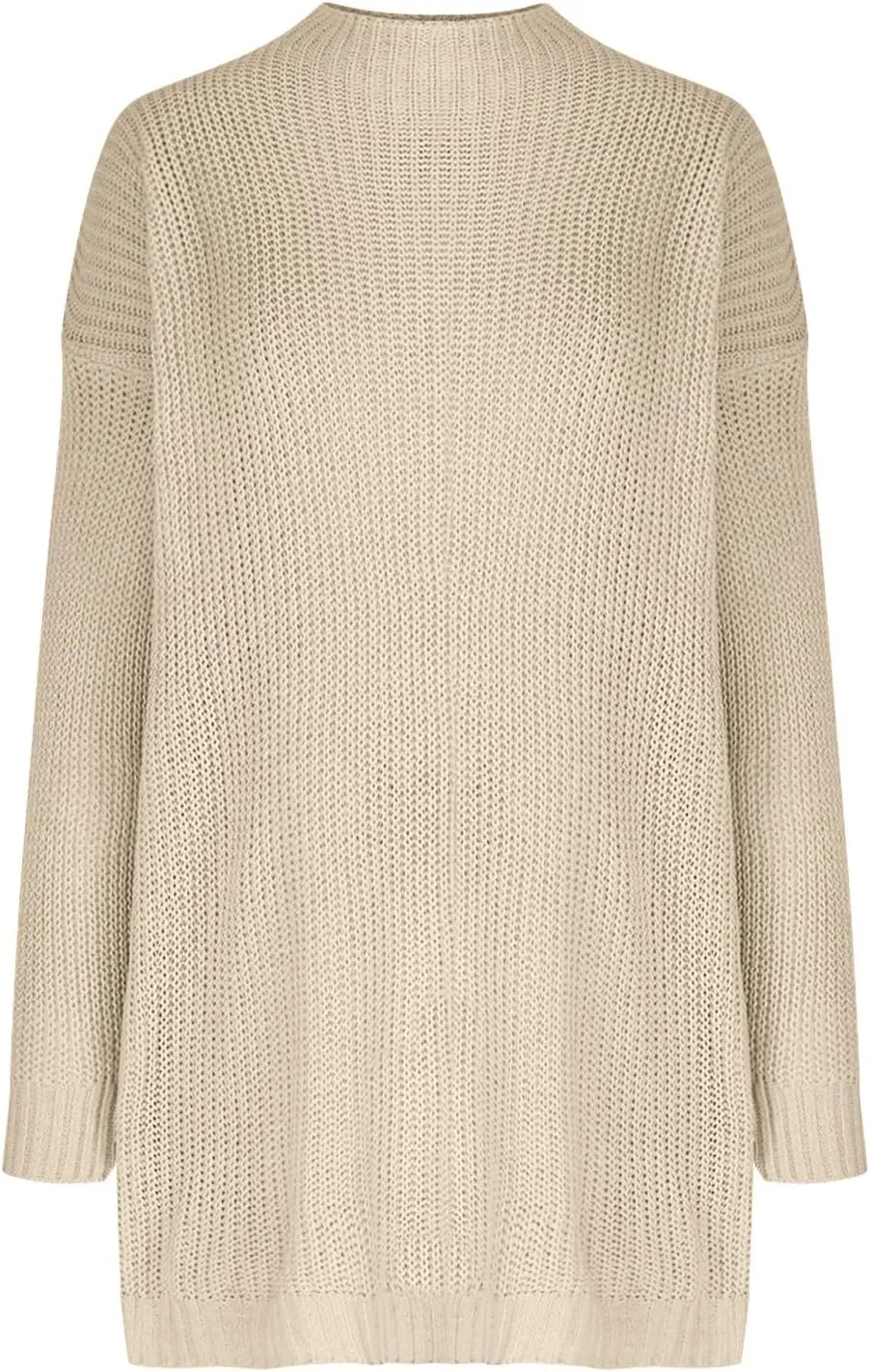 Sweater Dress for Women 2024 Fall Casual Long Sleeve Rib Knitted Mini Dress Plus Size Semi High Neck Loose Fit Dresses