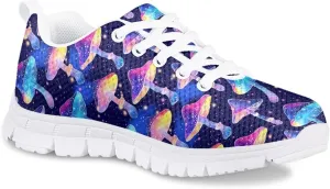 SYtrade Girl's Running Shoes Lace Up Walking Tennis Sneakers Lightweight White Sole