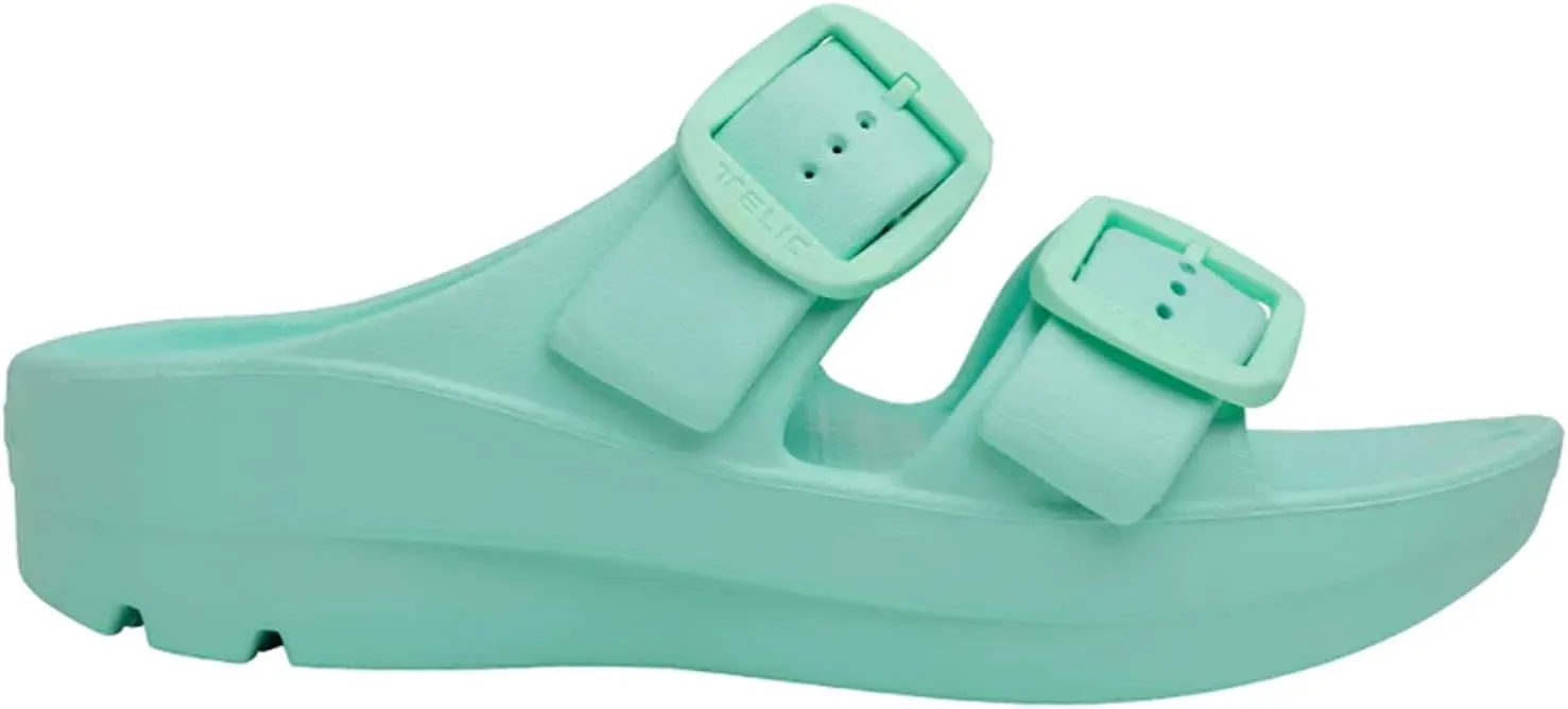 TELIC Women's Boise Bliss Slide Sandals - Lightweight, Waterproof, Impact-Reducing - Great for Pool, Beach & Everyday Wear