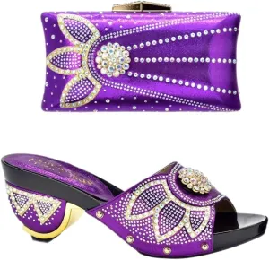 Thick heels outside wearing sandals slippers ladies hand bag hand bag everyday casual