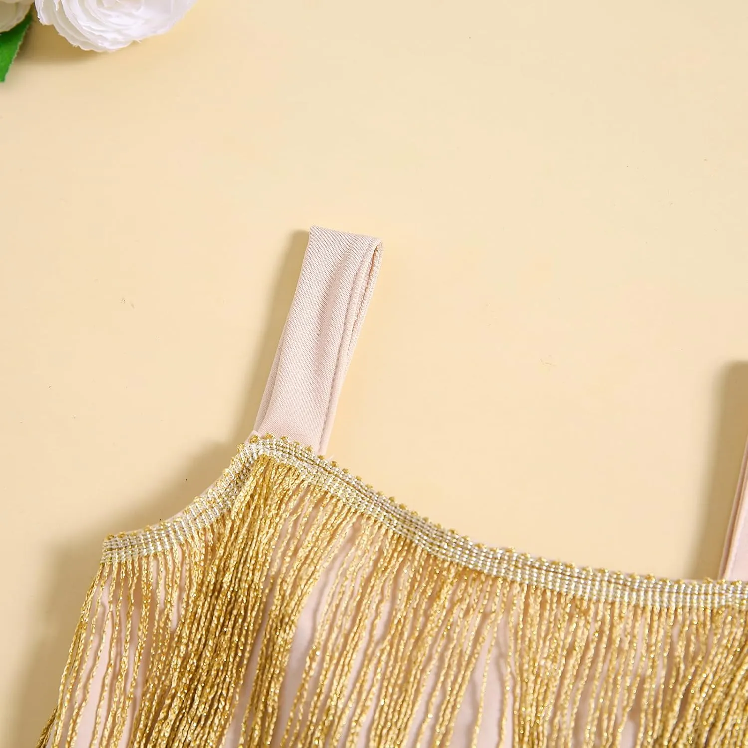 Toddler Girl Tassel Dress Summer Sleeveless Square Neck Zip Back Dance Solid Color Dress Girls Dress Bright