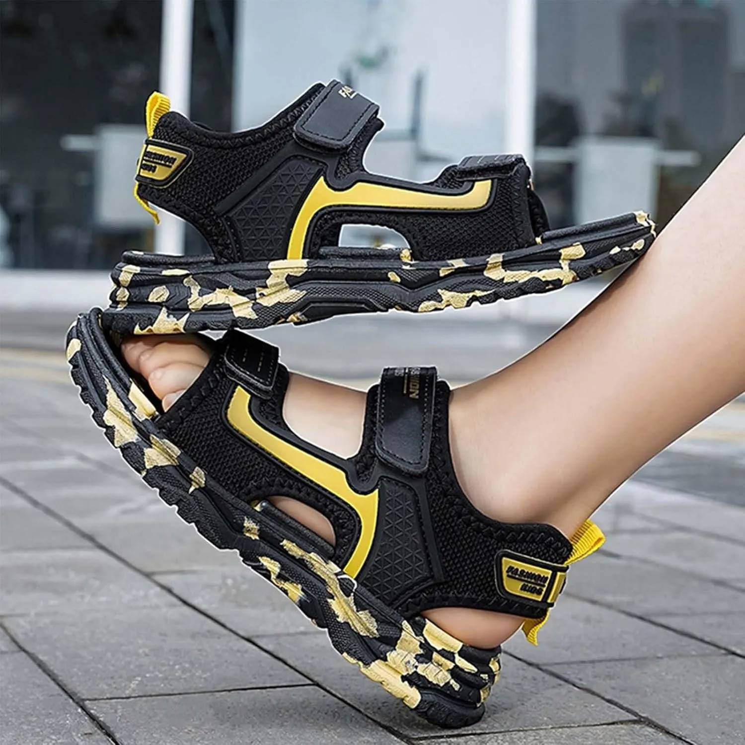 Toddler Sandals Adjustable Strap Open Toe Boys Sport Sandal Teen Girls Summer Shoes Casual Beach Sandals for Kids