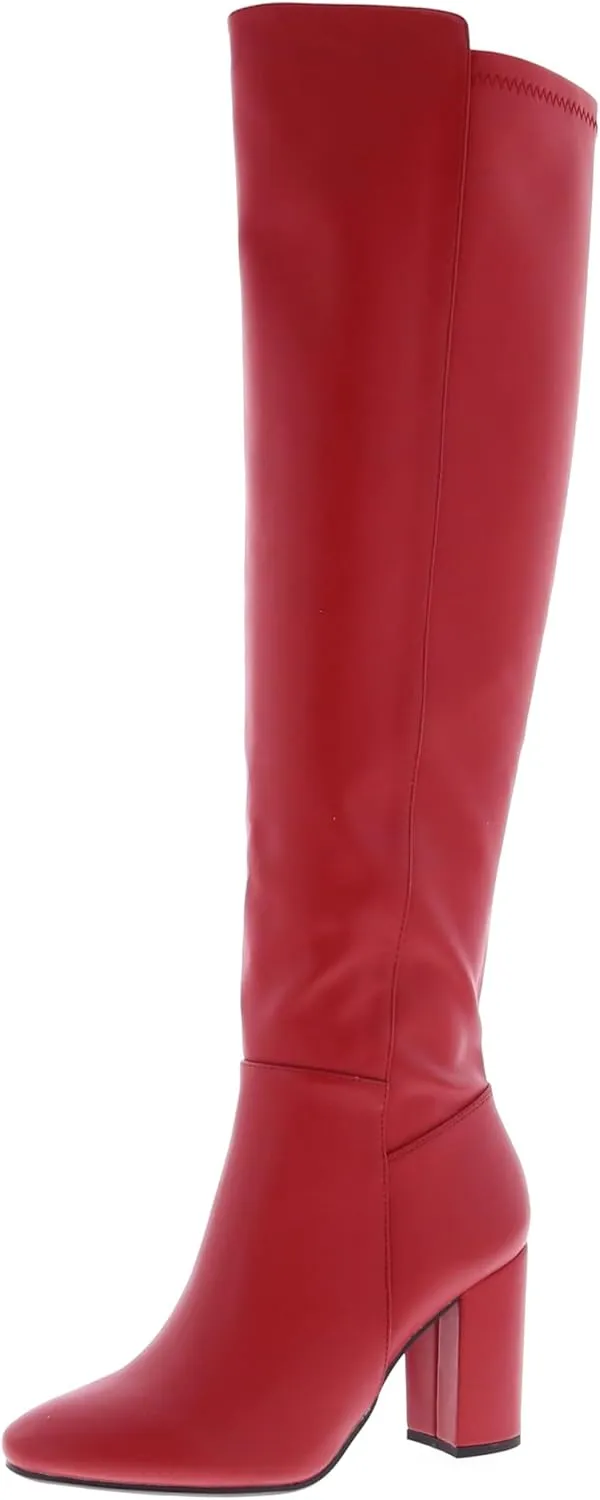 TruFox Womens Classy Fashion Knee High Block Heel Boots