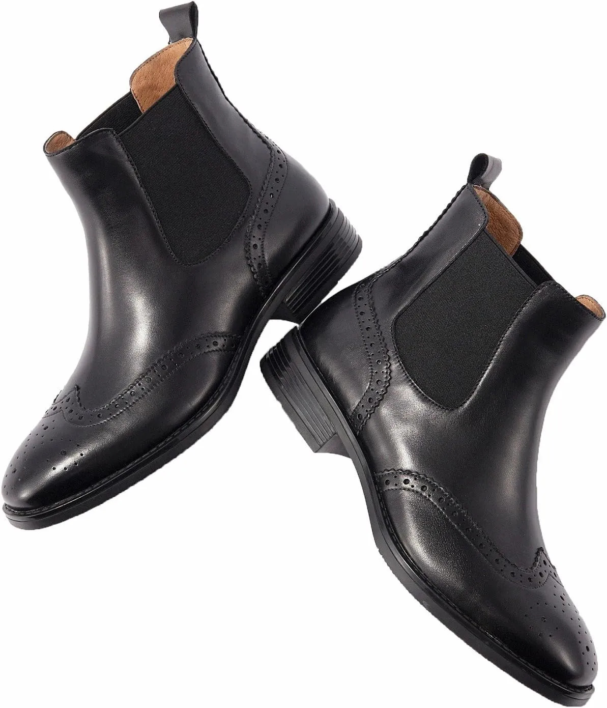 U-lite Womens Fall Winter Comfortable Stylish Leather Chelsea Ankle Boots Women Booties