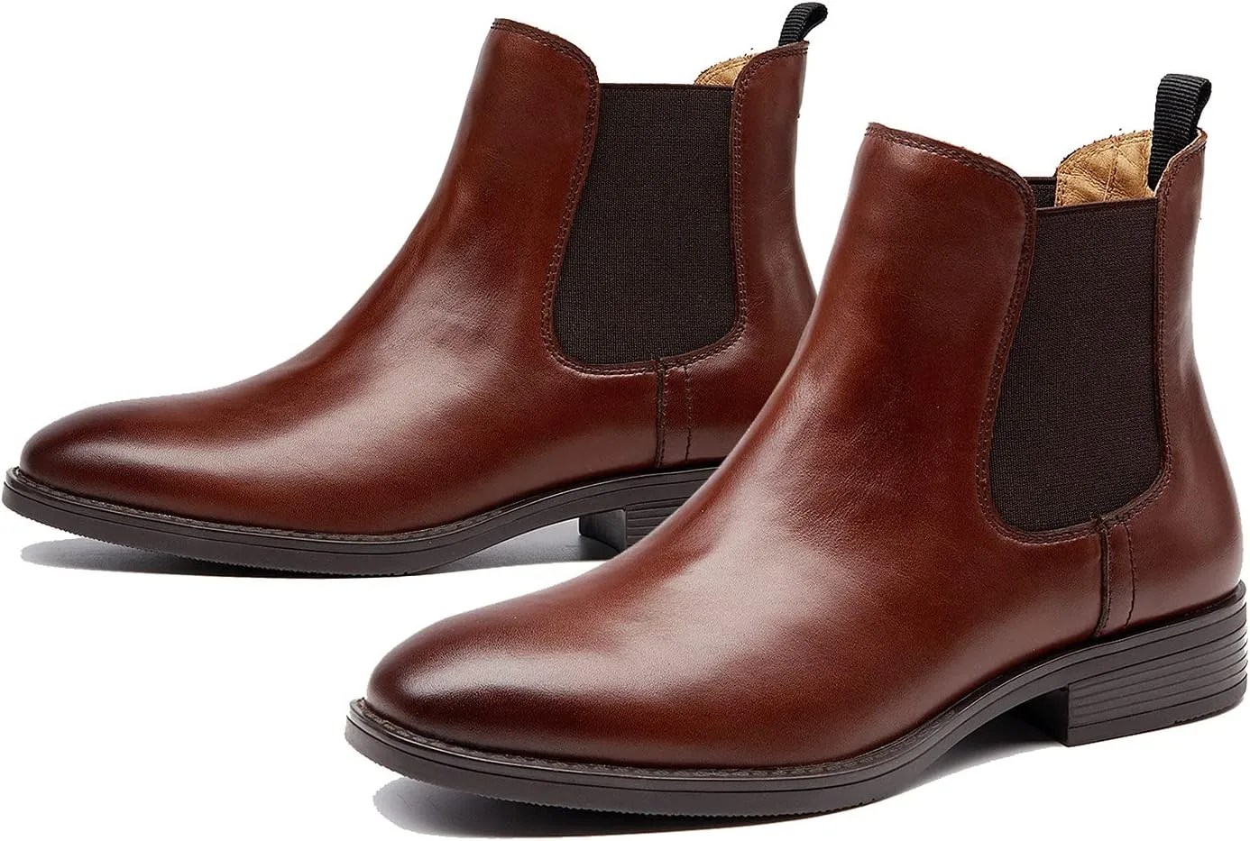 U-lite Womens Fall Winter Comfortable Stylish Leather Chelsea Ankle Boots Women Booties