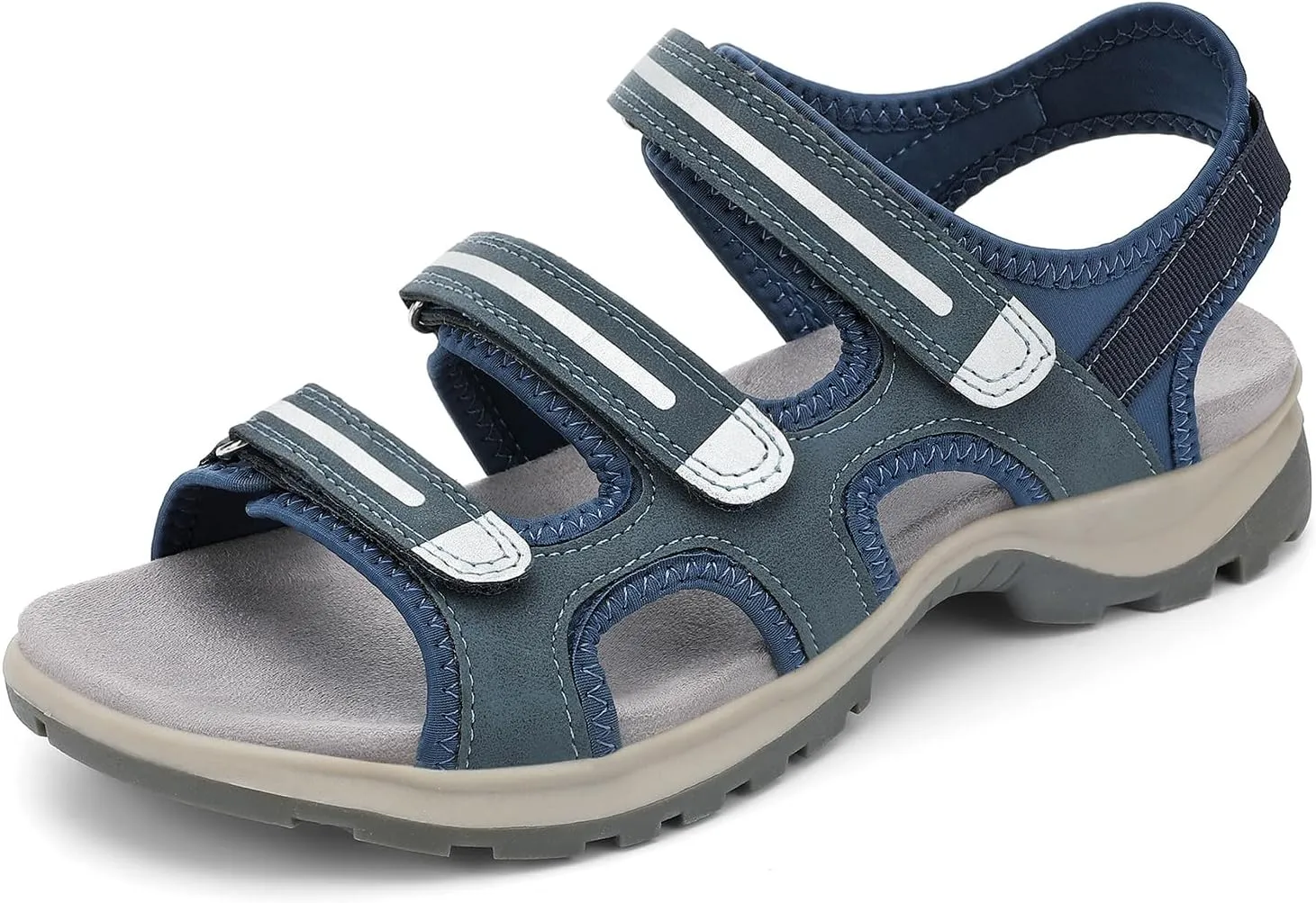 UBFEN Womens Hiking Sandals Comfortable Walking Arch Support Adjustable Straps Breathable and Durable for Outdoor Adventures Travel Beach