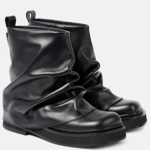 UniqueStride Women Fold Over Ankle Boots Platform Slouchy Short Booties Square Toe Pull On Fashion Party Boot