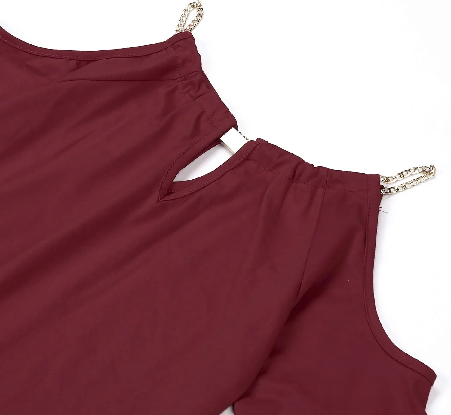 USGreatgorgeous Women’s Open Cold Shoulder Slim Fit Short Sleeve Tee Shirt Casual Blouse Tops