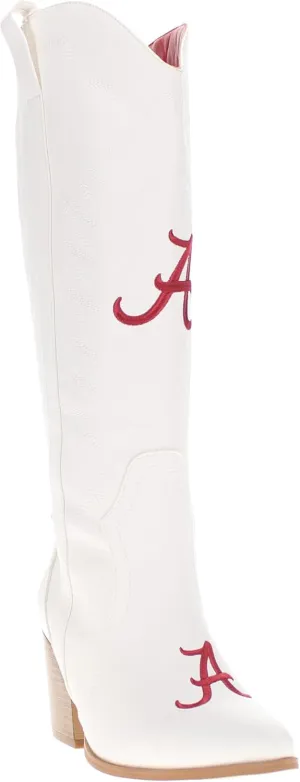Vaccari Women's Blair Premium PU Leather NCAA Athletics Tall Top Cowboy Boots