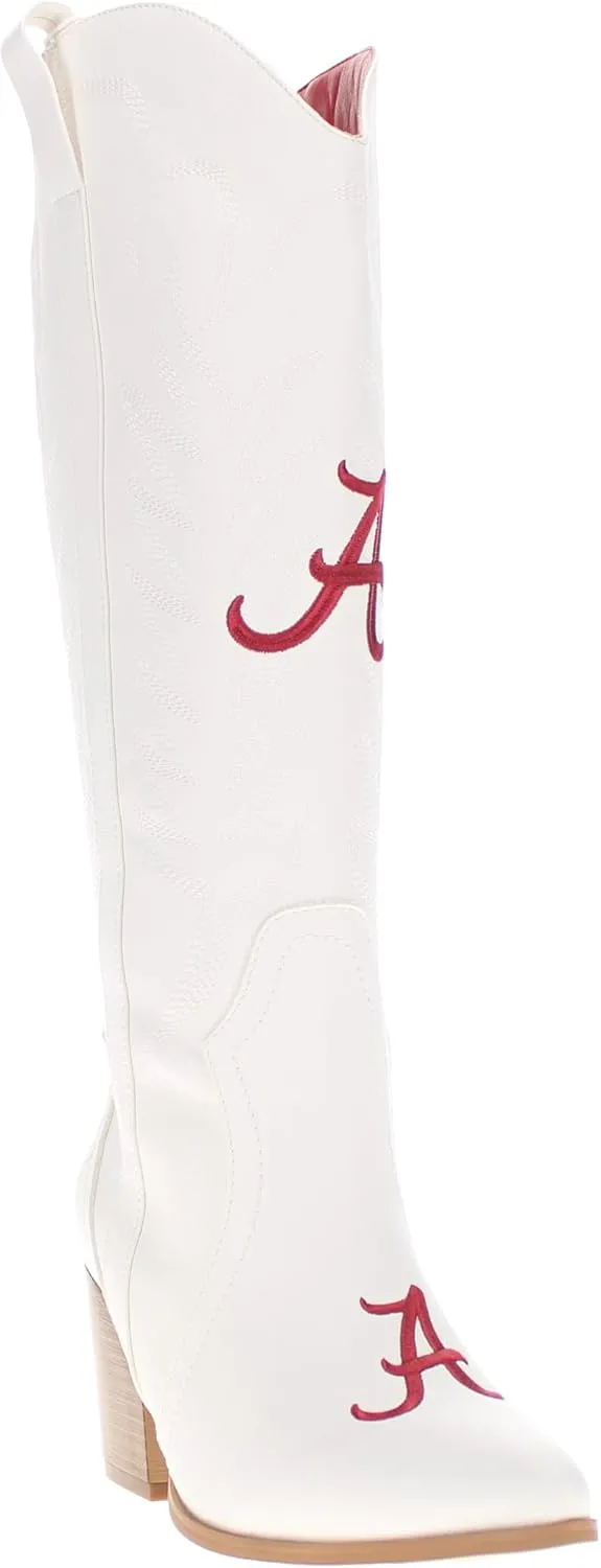 Vaccari Women's Blair Premium PU Leather NCAA Athletics Tall Top Cowboy Boots