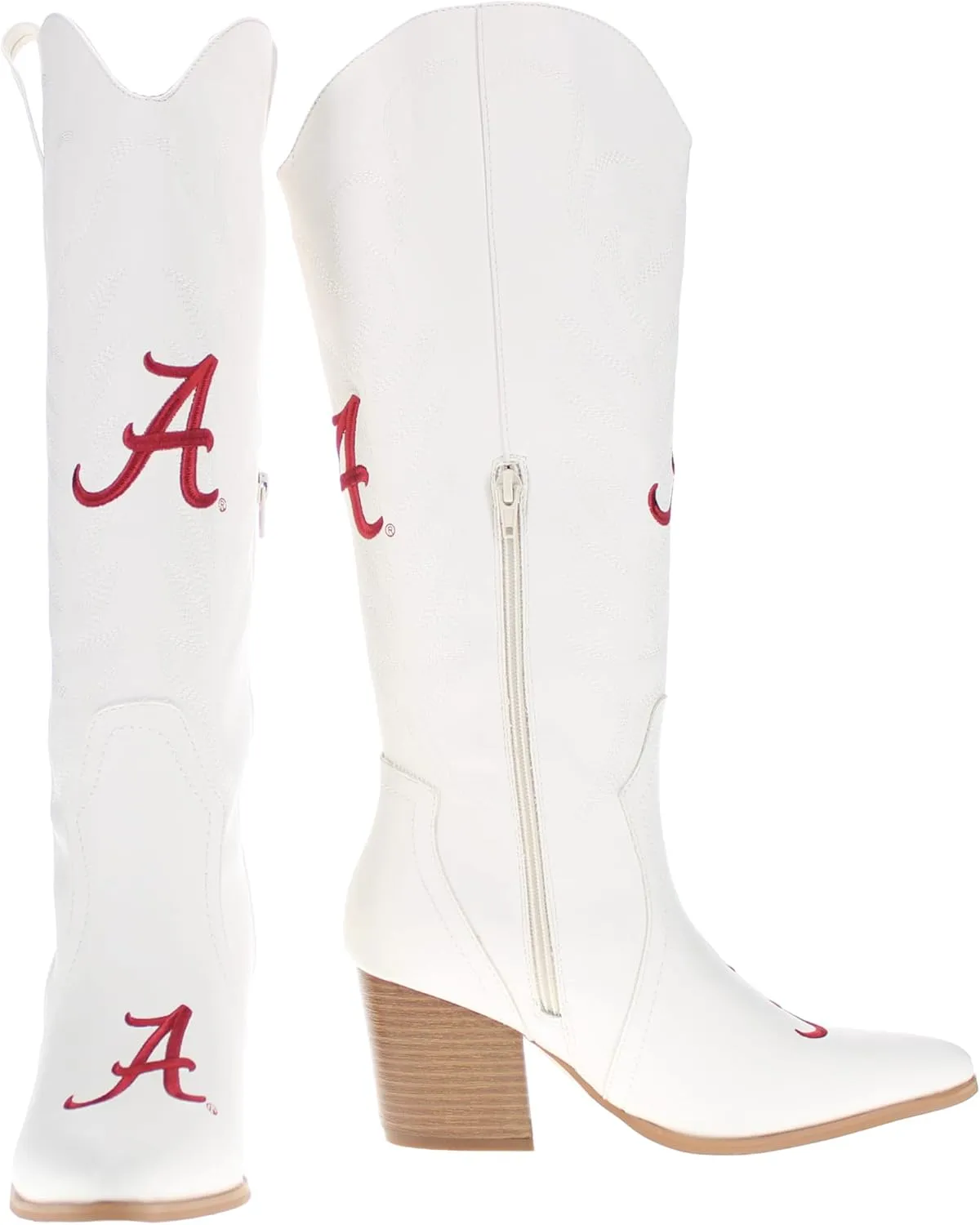 Vaccari Women's Blair Premium PU Leather NCAA Athletics Tall Top Cowboy Boots