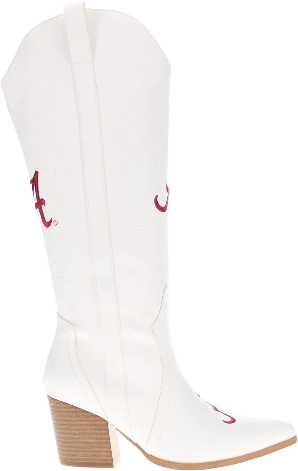 Vaccari Women's Blair Premium PU Leather NCAA Athletics Tall Top Cowboy Boots