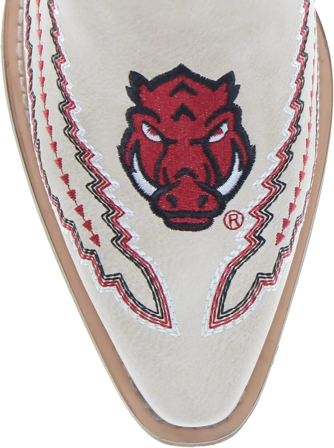 Vaccari Women's Mimi Premium PU Leather NCAA Athletics Embroidery Cowboy Boots
