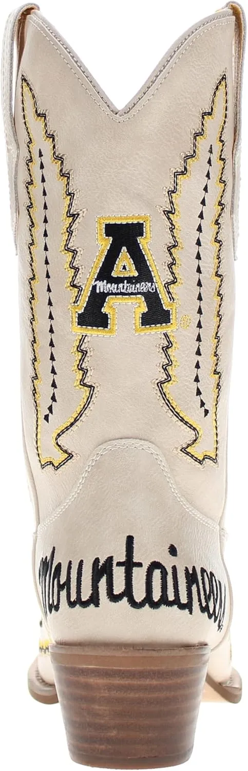 Vaccari Women's Mimi Premium PU Leather NCAA Athletics Embroidery Cowboy Boots