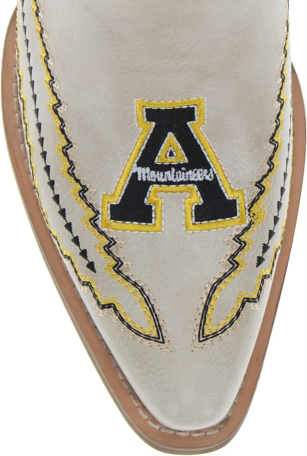Vaccari Women's Mimi Premium PU Leather NCAA Athletics Embroidery Cowboy Boots