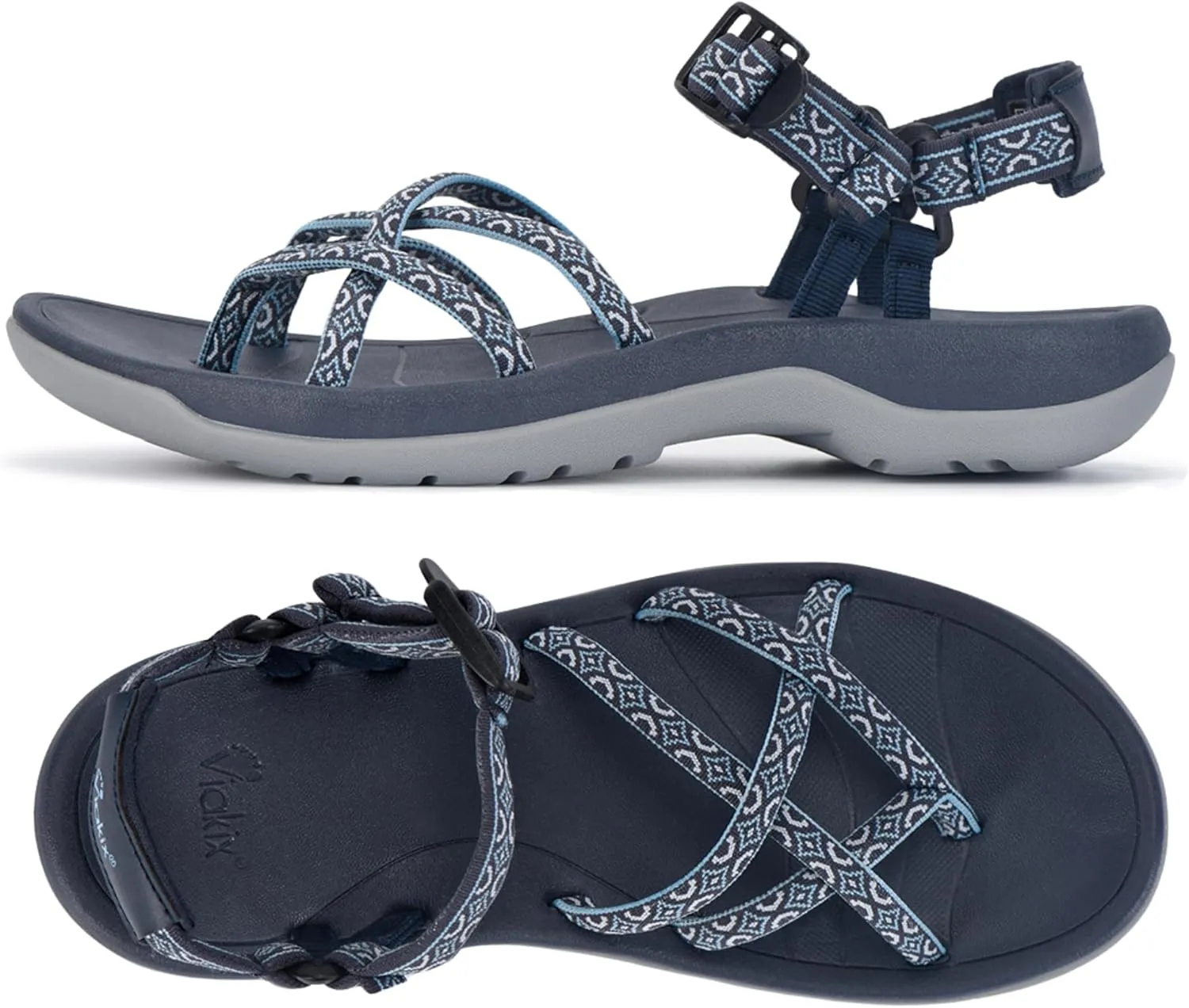 Viakix Women's Walking Sandals – Premium Comfortable Sport Sandals for Outdoors, Travel, Hiking, Beach & Everyday Wear