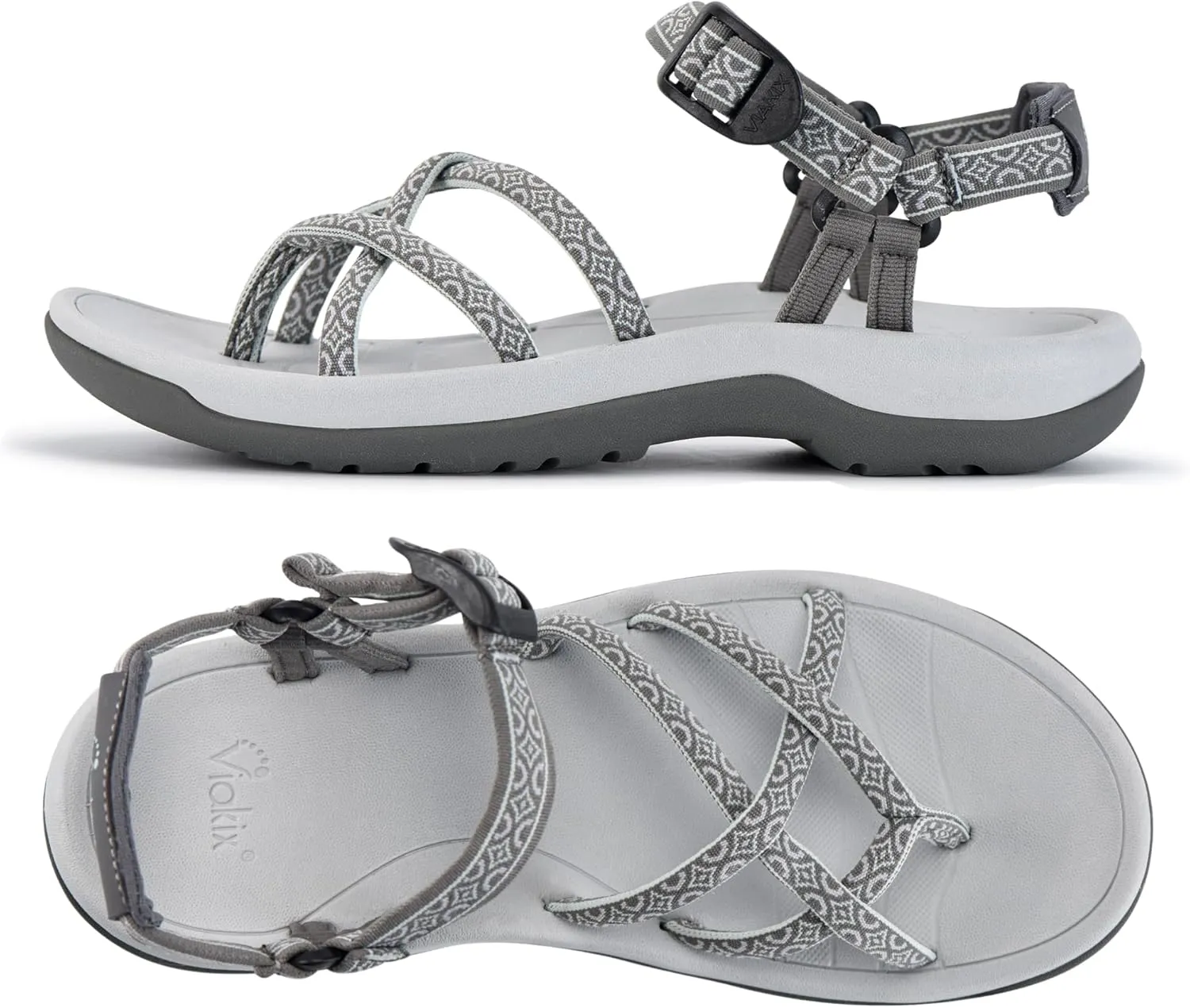 Viakix Women's Walking Sandals – Premium Comfortable Sport Sandals for Outdoors, Travel, Hiking, Beach & Everyday Wear