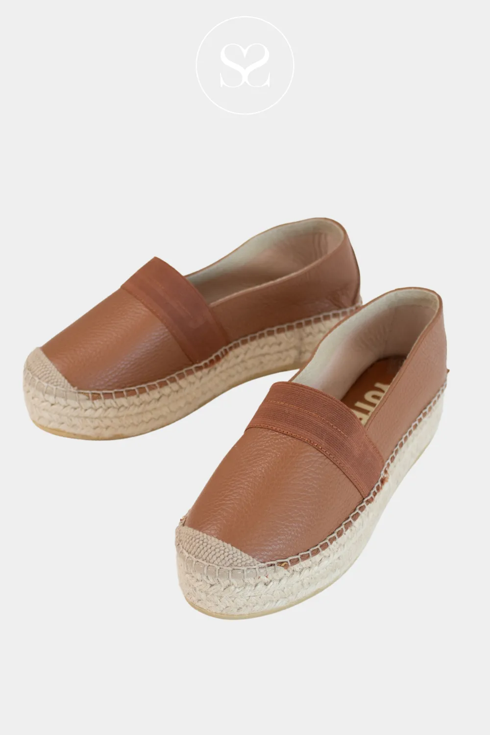 VIGUERA 2193 TAN LEATHER PULL ON SHOES