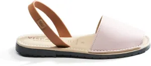 VISCATA Menorquina Leather Avarcas ½” Heel Women's Flat Sandals with premium quality leather and extra comfort for all Casual Occasions. Handmade in Menorca.