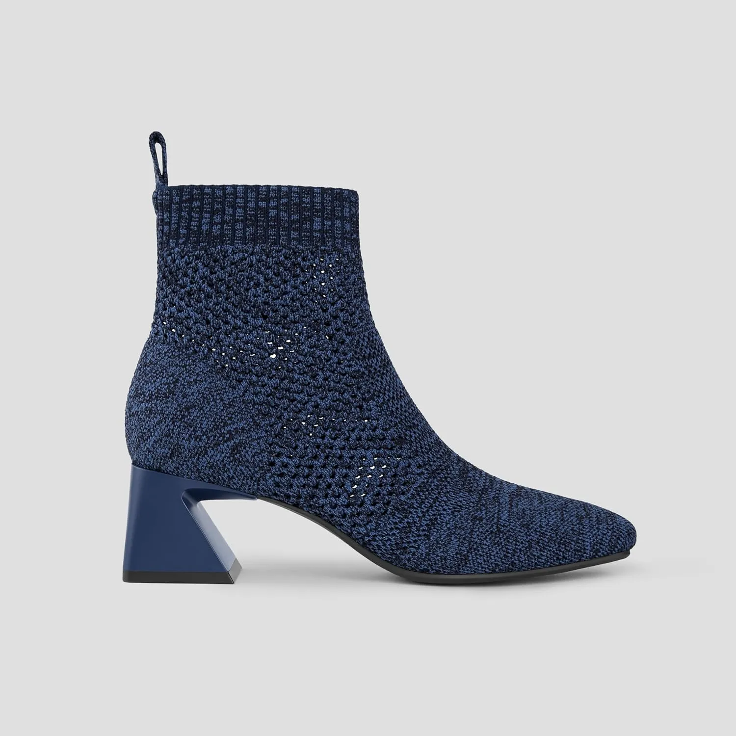 VIVAIA Melissa Women's Ankle Boots Slip on 1.77'' Chunky Block Mid Heel Booties Pointed Toe Retro-inspired Design