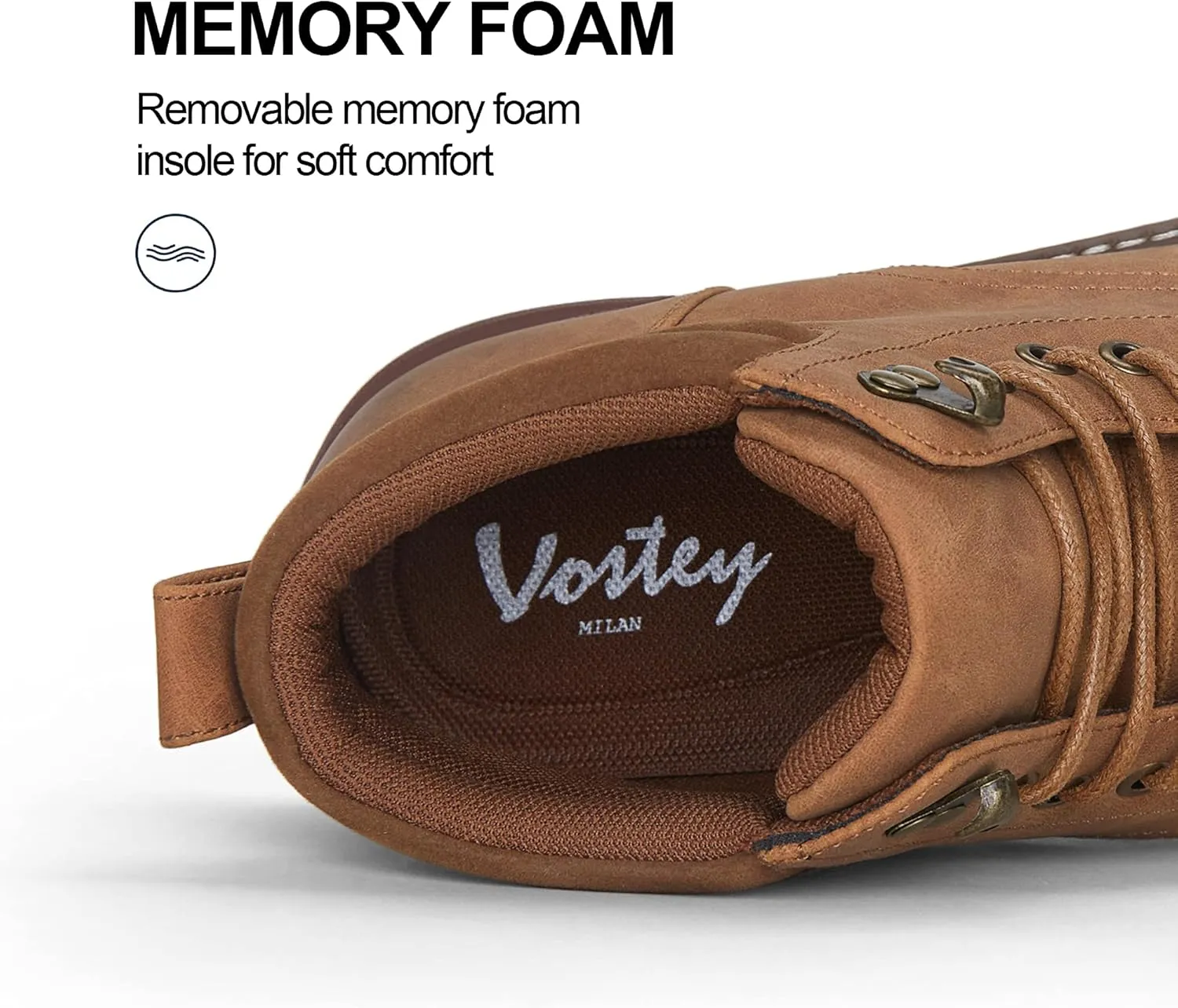 Vostey Men's Boots Hiking Boots Casual Boots for Men