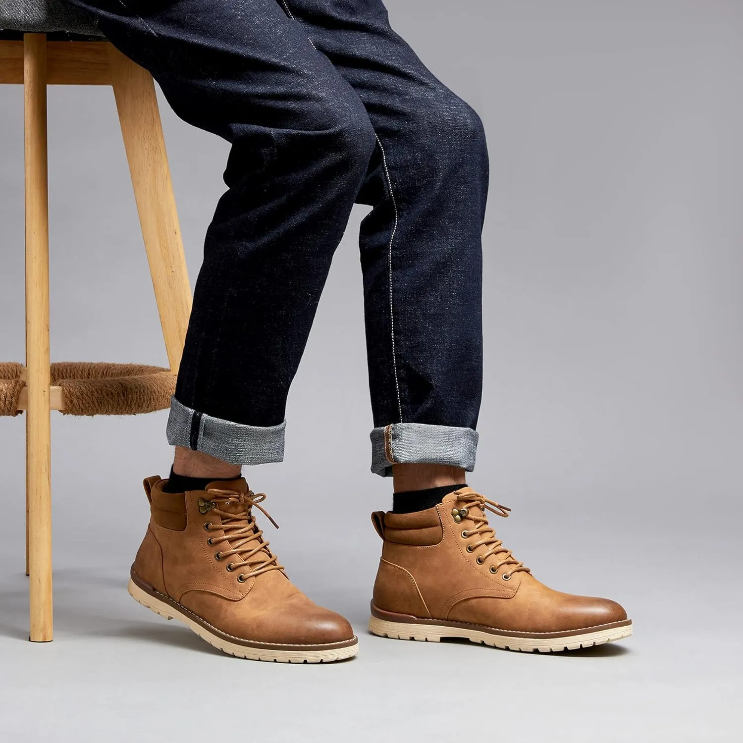 Vostey Men's Boots Hiking Boots Casual Boots for Men