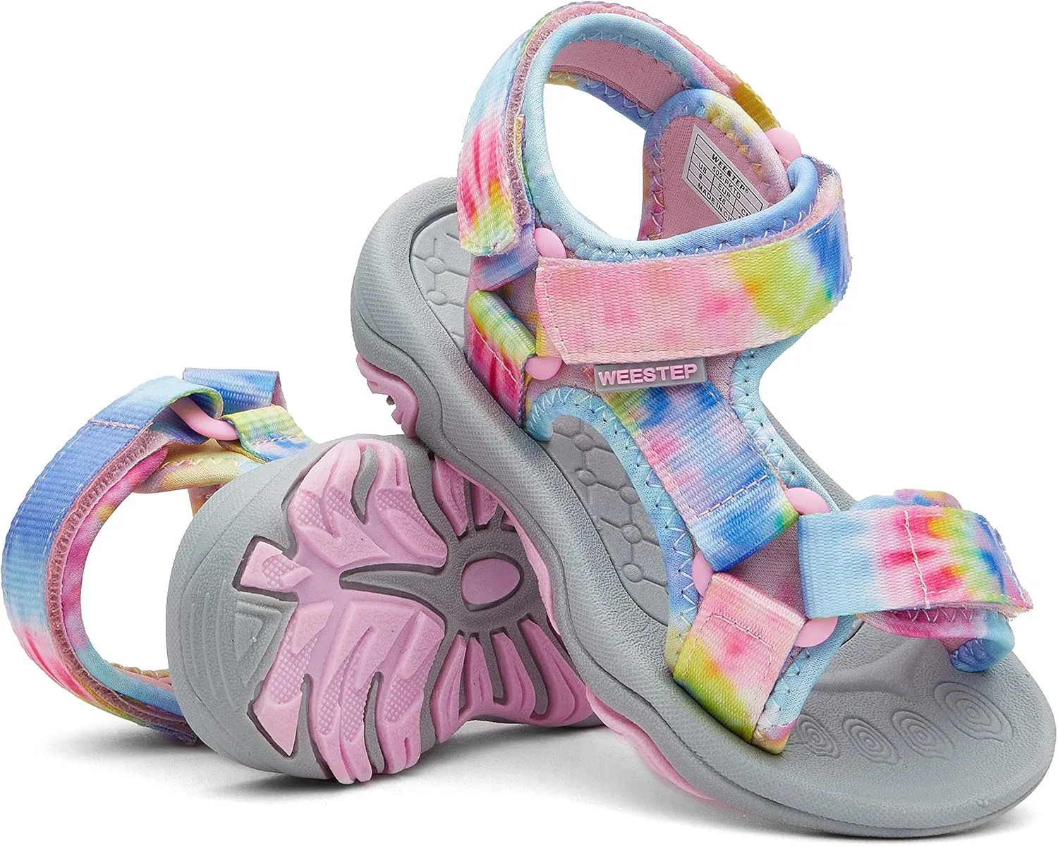 Weestep Girls Boys Comfort Sandals Adjustable Straps for Toddlers Little Kid