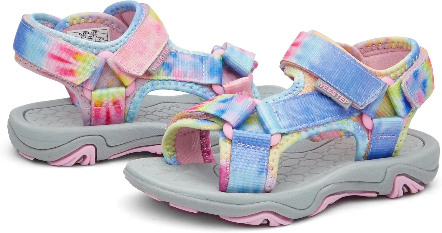 Weestep Girls Boys Comfort Sandals Adjustable Straps for Toddlers Little Kid