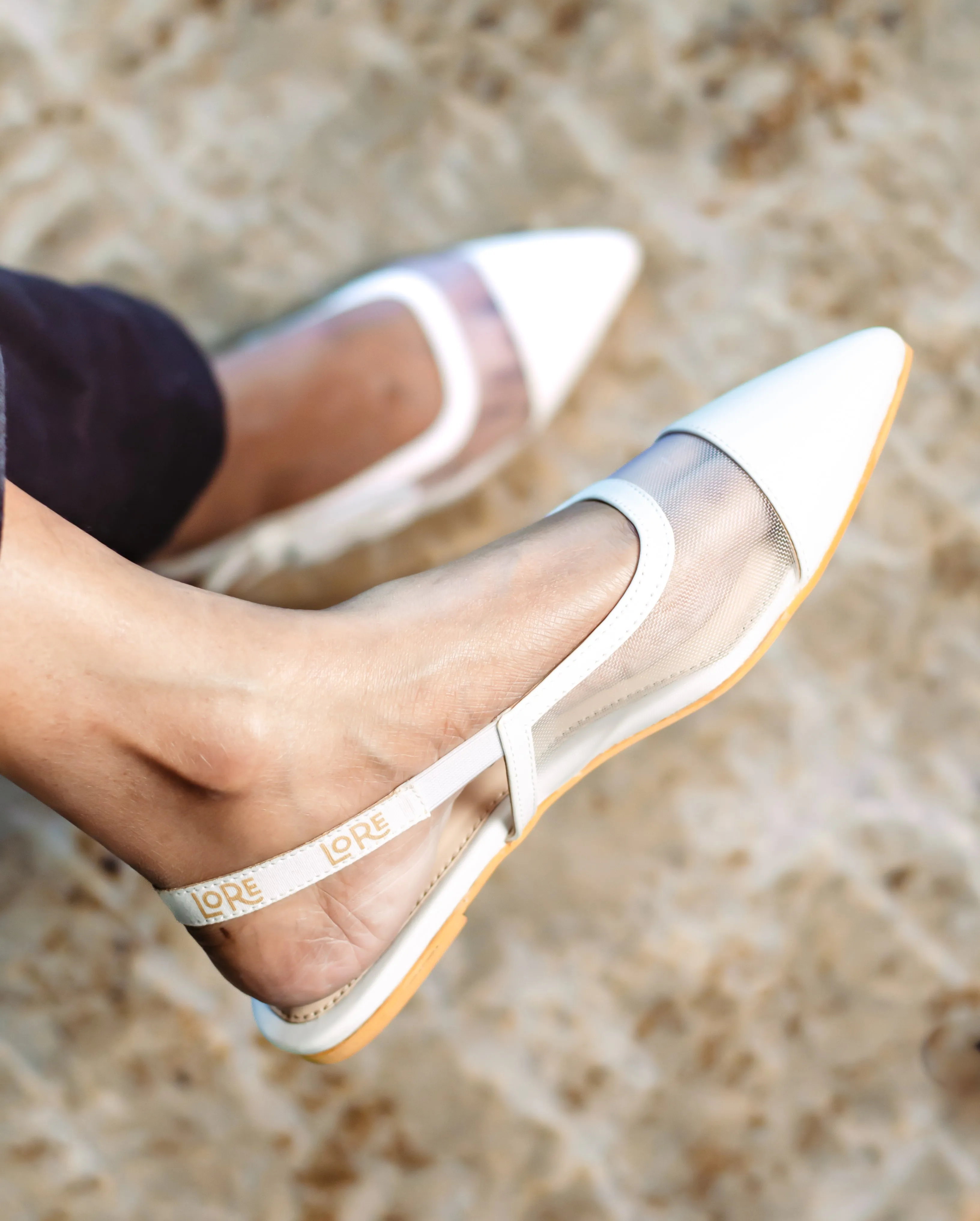 White Sling Sandals- Everyday Sandals