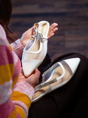 White Sling Sandals- Everyday Sandals