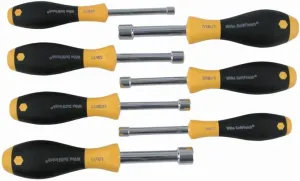 Wiha Softfinish Cushion Grip Hollow Shaft Inch Nut Driver Set 7 Piece