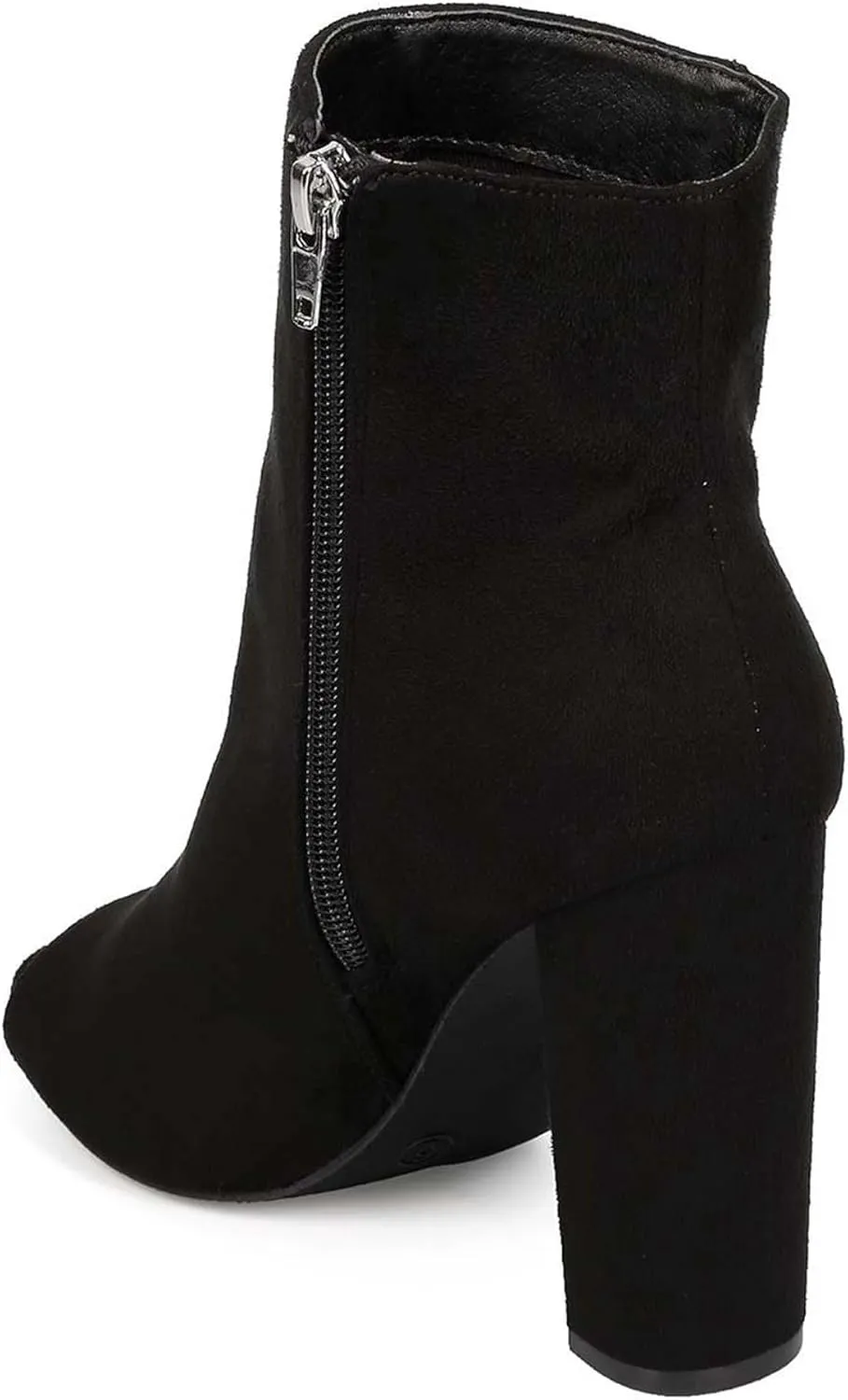 Wild Diva Morris-03 Women's Stylish Peep Toe Slouch Ankle Boots Chunky Stacked Heels Bootie