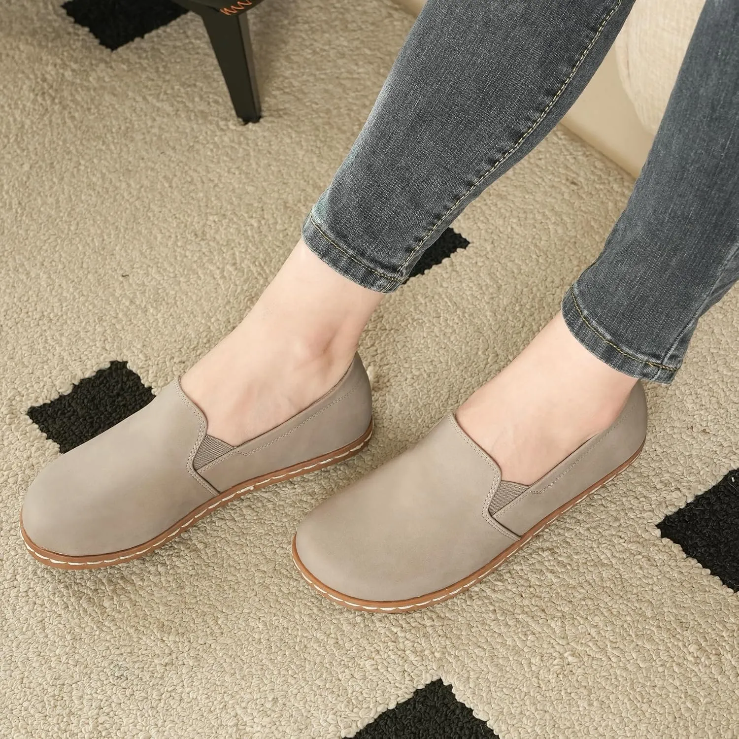 Women Barefoot Dress Shoes Comfortable Walking Loafers