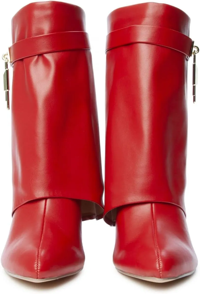 Women Mid-Calf Wedge Boot